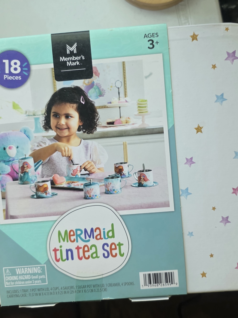 Mermaid Tin Tea Set - Aqua